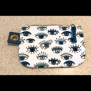 Danica Studio Eye Print Zippered Clutch